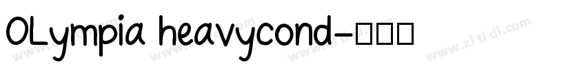 OLympia heavycond字体转换